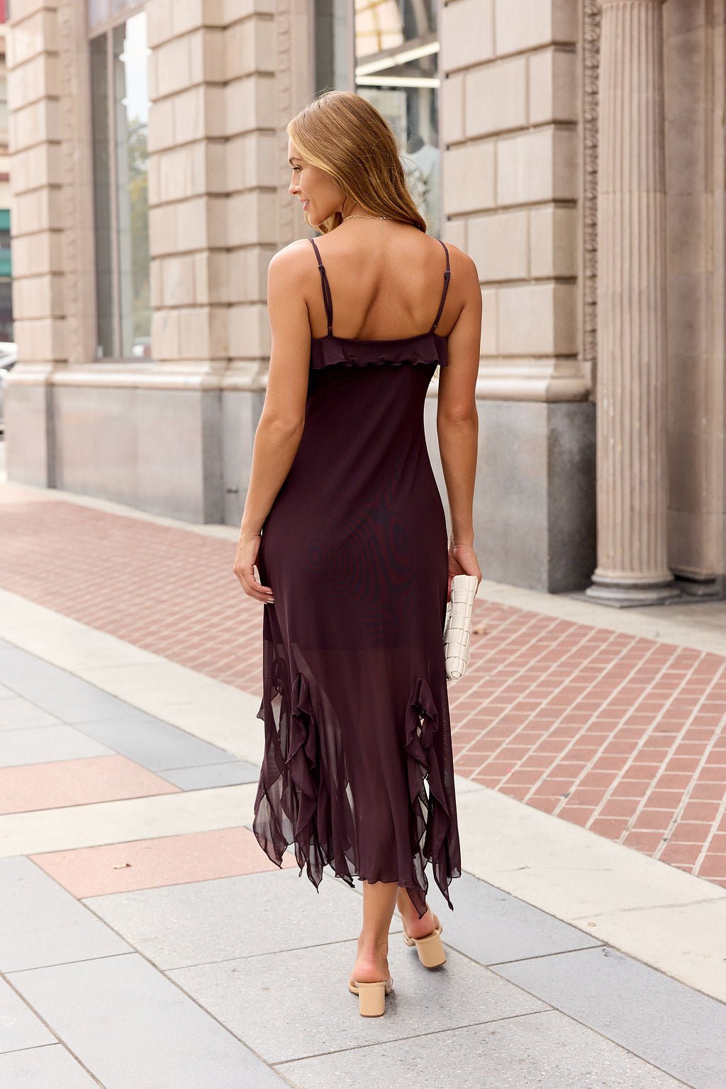 Steve Madden Mariane Midi Dress - Brown - Image 8