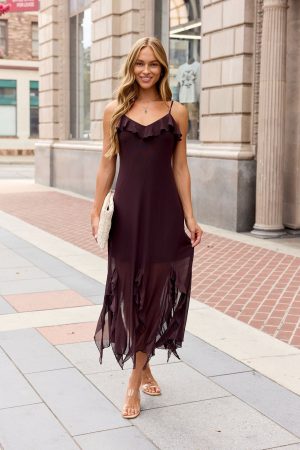Steve Madden Mariane Midi Dress - Brown